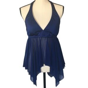 Venus Sheer Sharkbite‎ Babydoll Halter Bikini Tankini Top